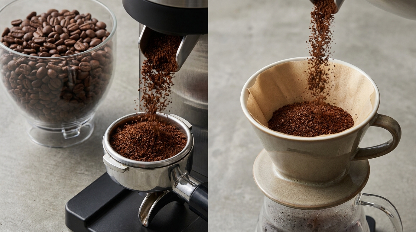Grind consistency and dosing workflow