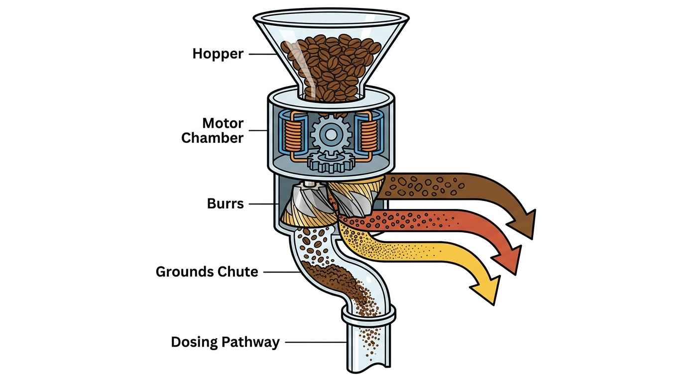 How grind size changes from coarse to fine